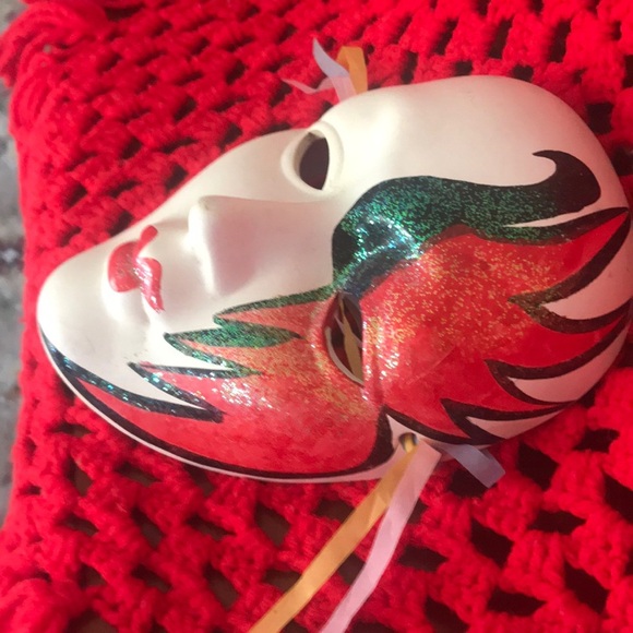 Rare Vintage Hand Painted Porcelain Mask‼️Final Price Drop - Picture 11 of 16